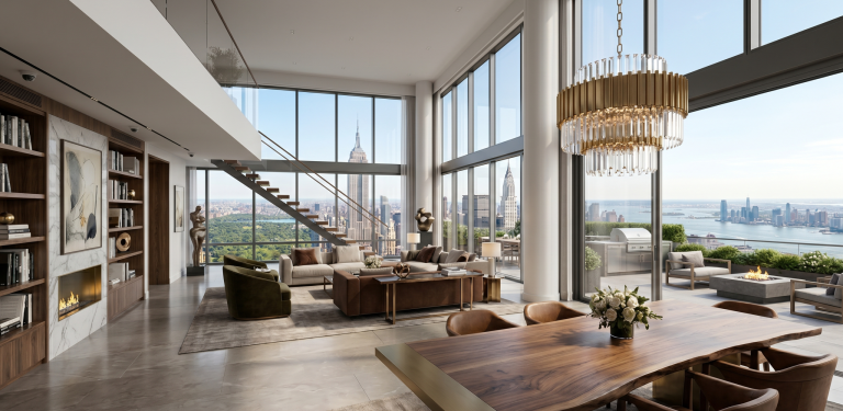 ultra luxury penthouse in manhattan