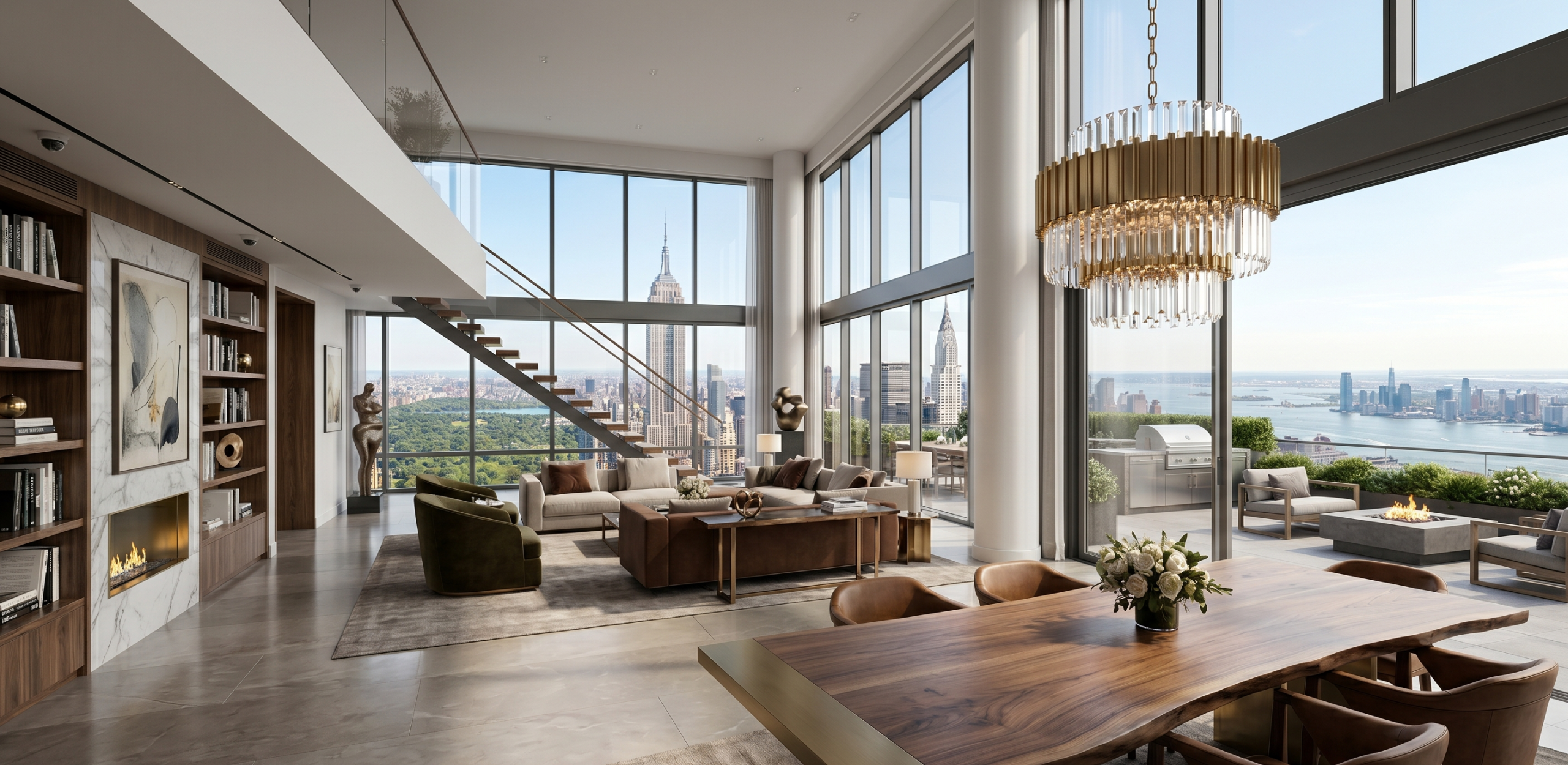 ultra luxury penthouse in manhattan
